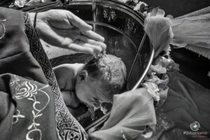 fotograf botez cristelniță moment special